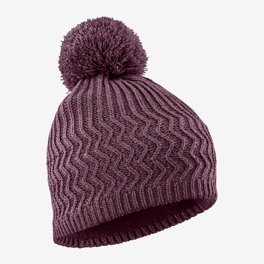 Salomon Singapore Mens Beanie - KUBA Purple | 46927-ERSQ